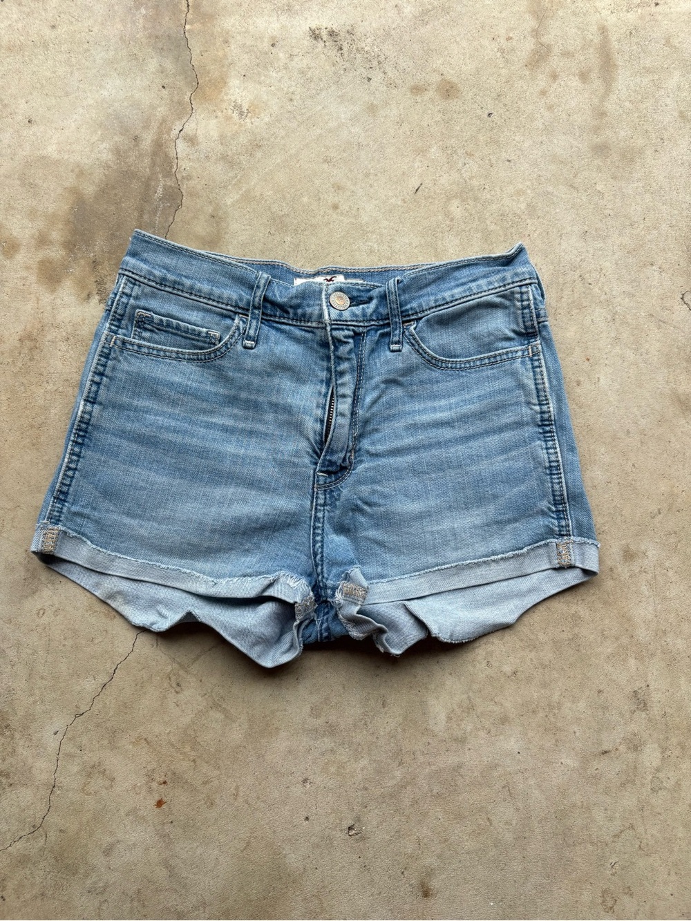 #36 Hollister Co. blue denim shorts
